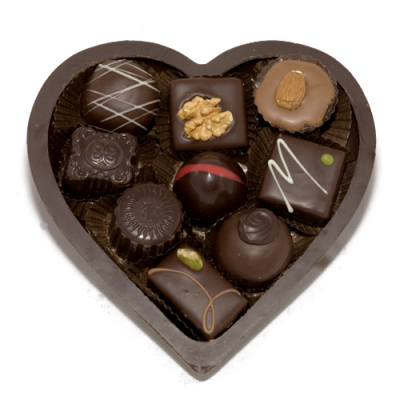 valentijn chocolade hart
