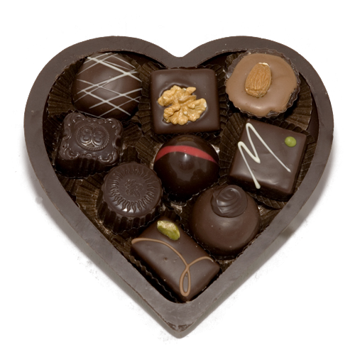 valentijn chocolade hart