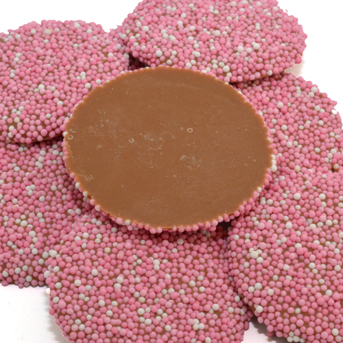 geboorte chocolade flikken roze
