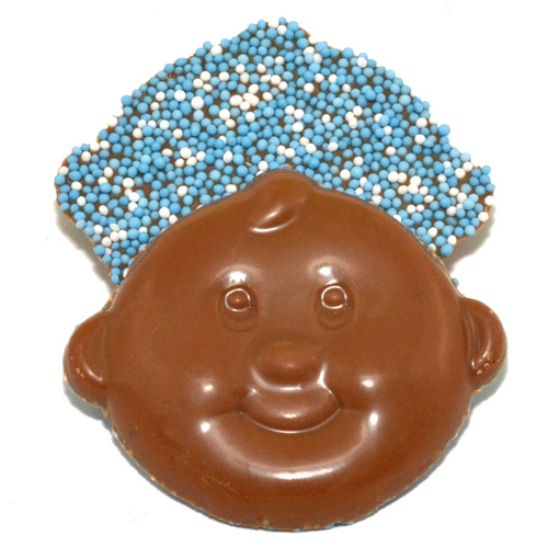 eboorte chocolade babysnoetjes blauw