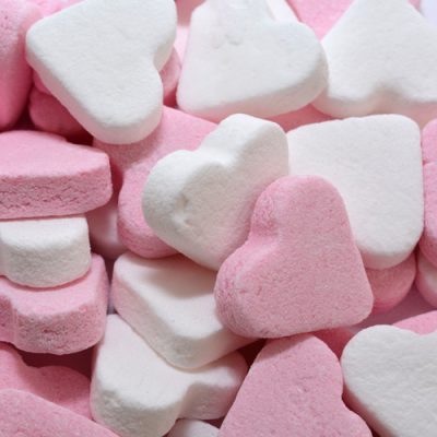 pepermunthartjes roze wit