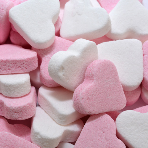 pepermunthartjes roze wit