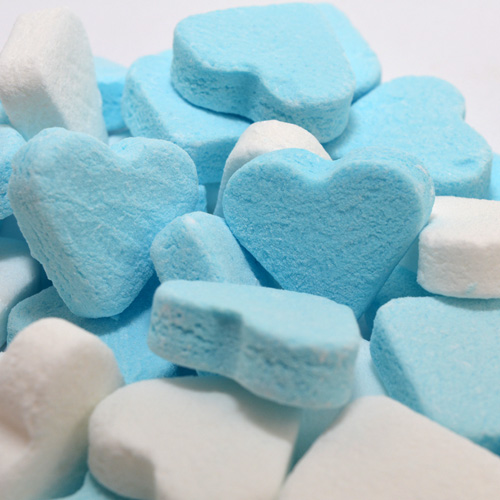 pepermunthartjes blauw wit