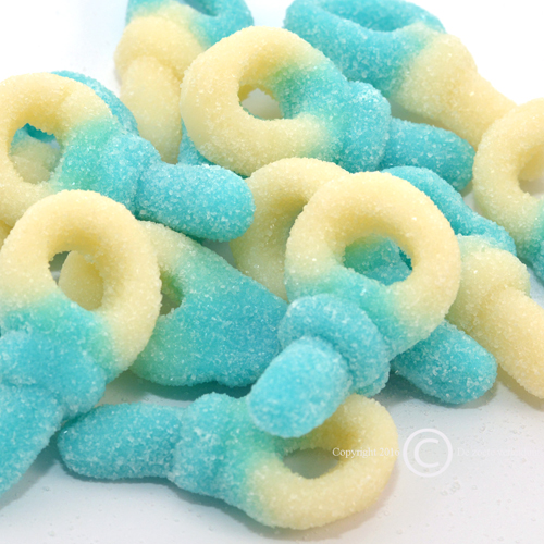 baby speentjes blauw-wit