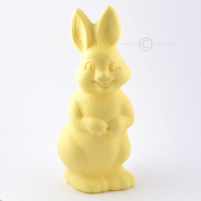 Vrolijke paashaas witte chocolade