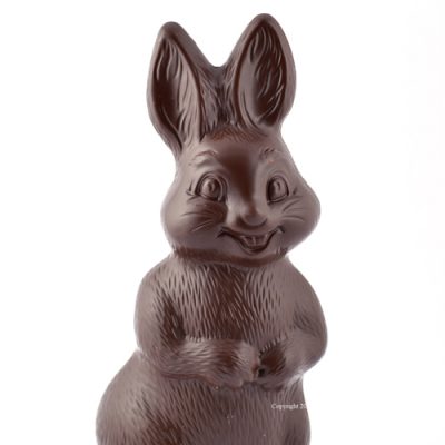 Vrolijke paashaas pure chocolade