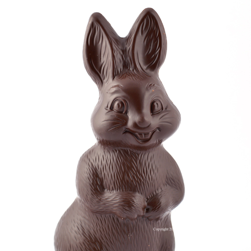 Vrolijke paashaas pure chocolade