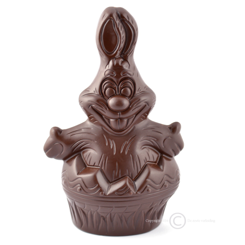 paashaas uit ei pure chocolade