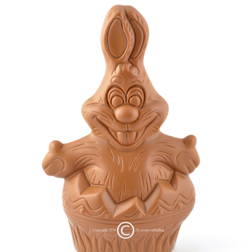 paashaas uit ei melkchocolade
