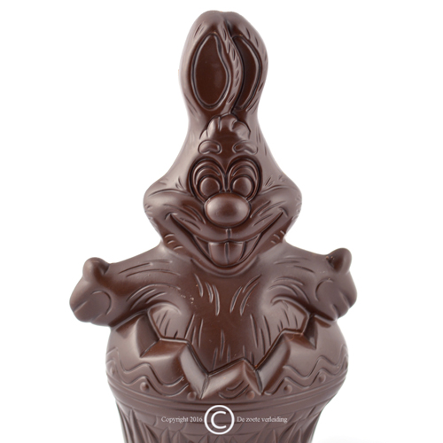 paashaas uit ei pure chocolade