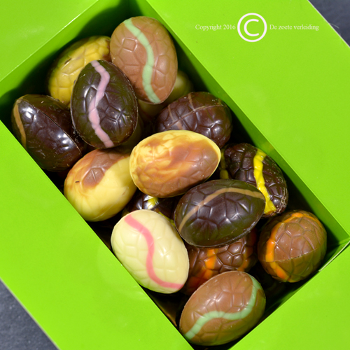 luxe chocolade paaseitjes gevuld