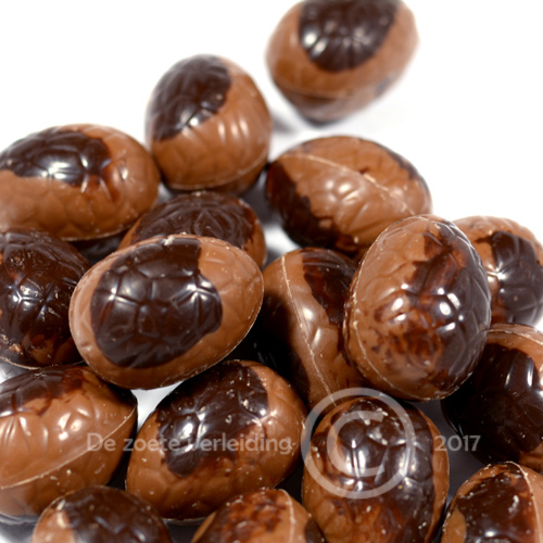 Chocolade paaseitjes gevuld