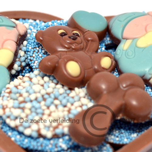 Geboorte chocolade hart