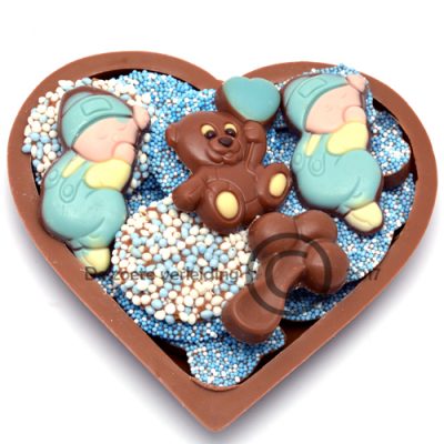 Geboorte chocolade hart