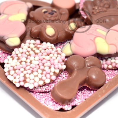 Geboorte chocolade hart