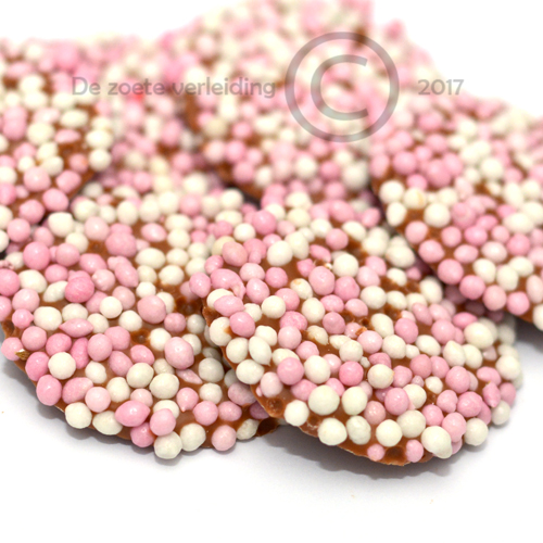 Geboorte flikken roze muisjes