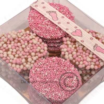 Geboorte flikken roze mix