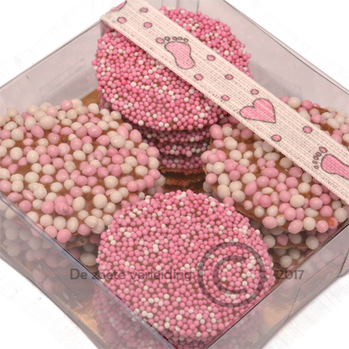 Geboorte flikken roze mix