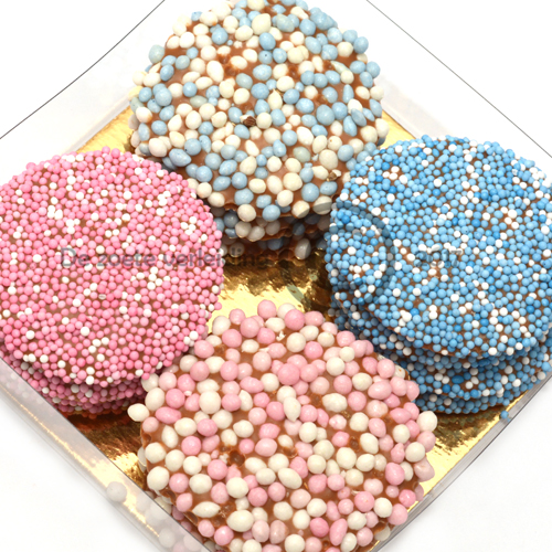 Geboorte flikken roze blauw mix