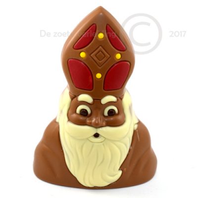 Chocolade Sint gezicht van 15 cm