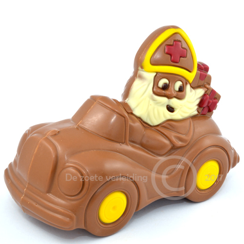 Chocolade sint in auto