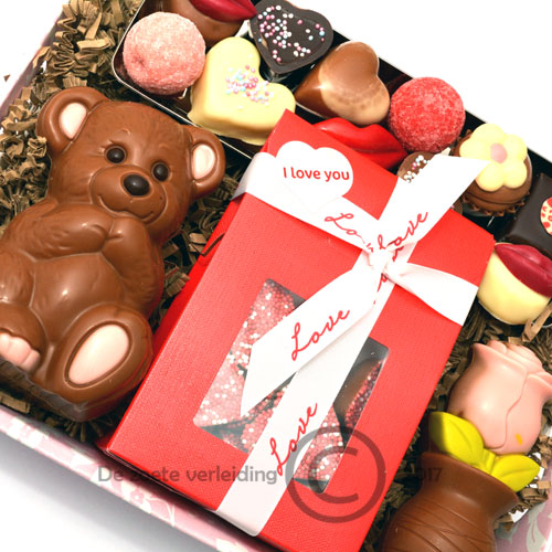 Valentijn chocolade cadeau