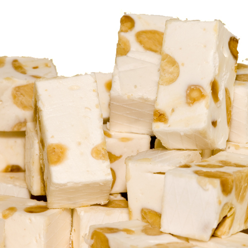 Zachte nougat blokjes