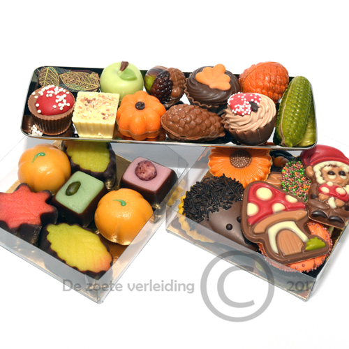 Luxe herfstchocolade geschenk