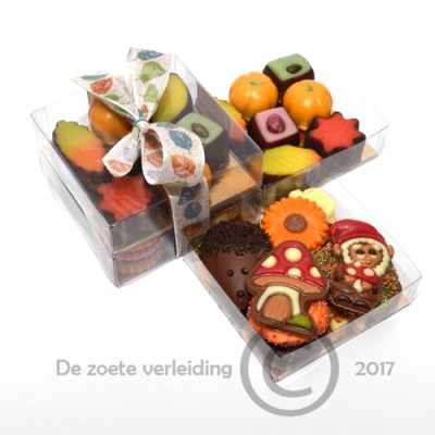 Herfst chocolade Marsepein duo
