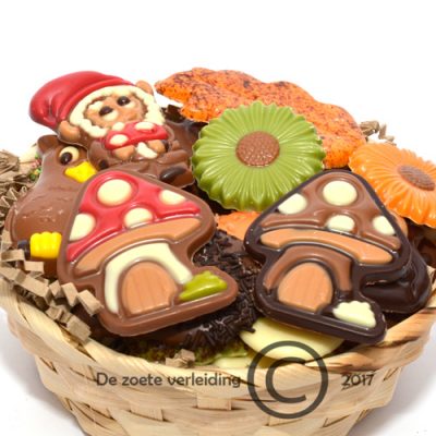 herfstchocolade in mandje