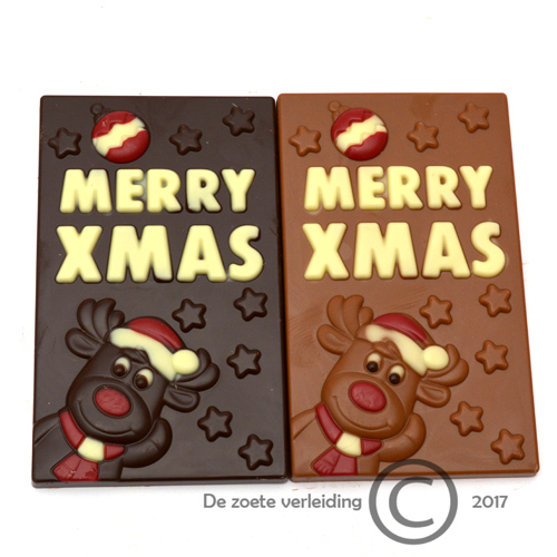 Chocoladereep melk Merry Xmas