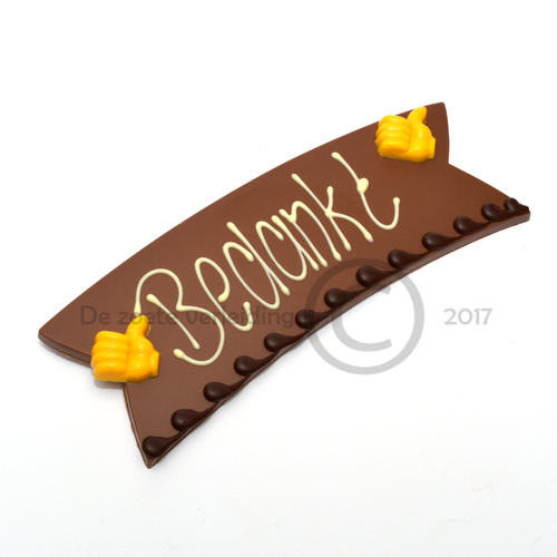 Bedankt melkchocolade tablet