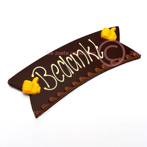 Gefeliciteerd chocolade tablet puur