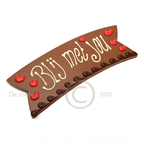 Blij met jou melkchocolade tablet