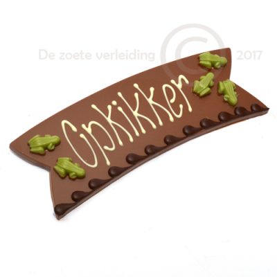 Opkikkertje melk chocolade tablet