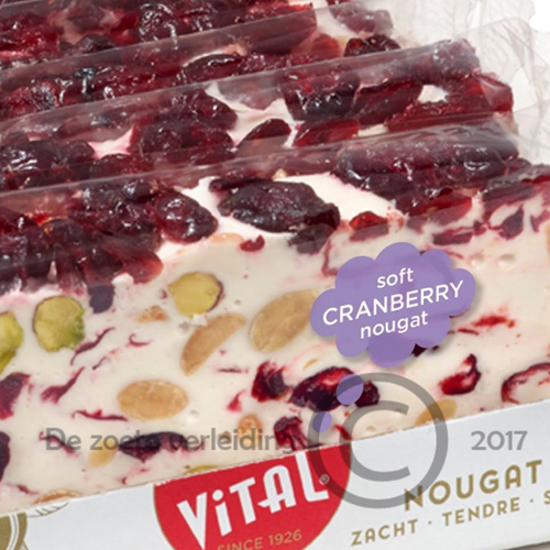 Zachte nougat cranberry