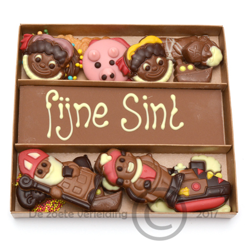 Fijne Sint chocolade drieluik