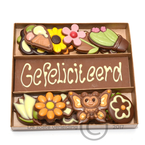 Gefeliciteerd chocolade drieluik