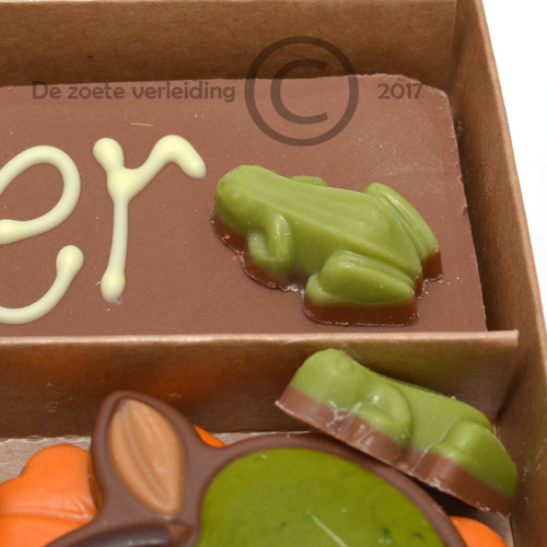 Opkikkertje chocolade drieluik