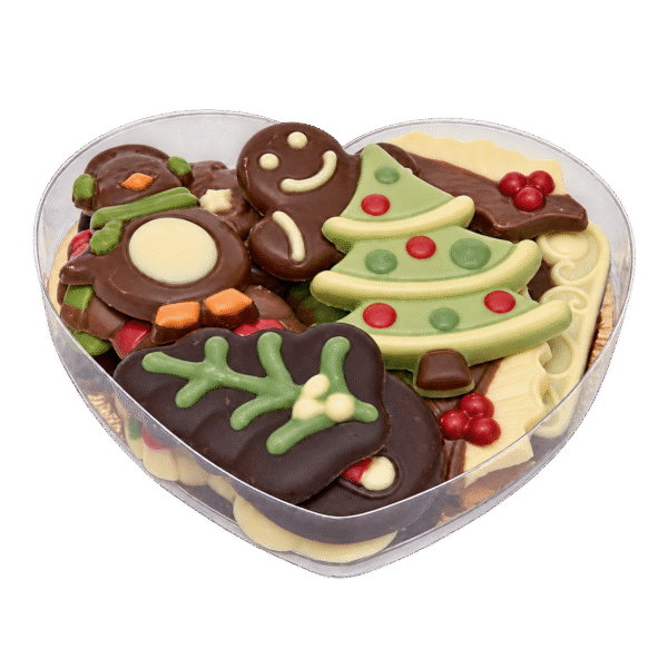 Kerstchocolade in hartje