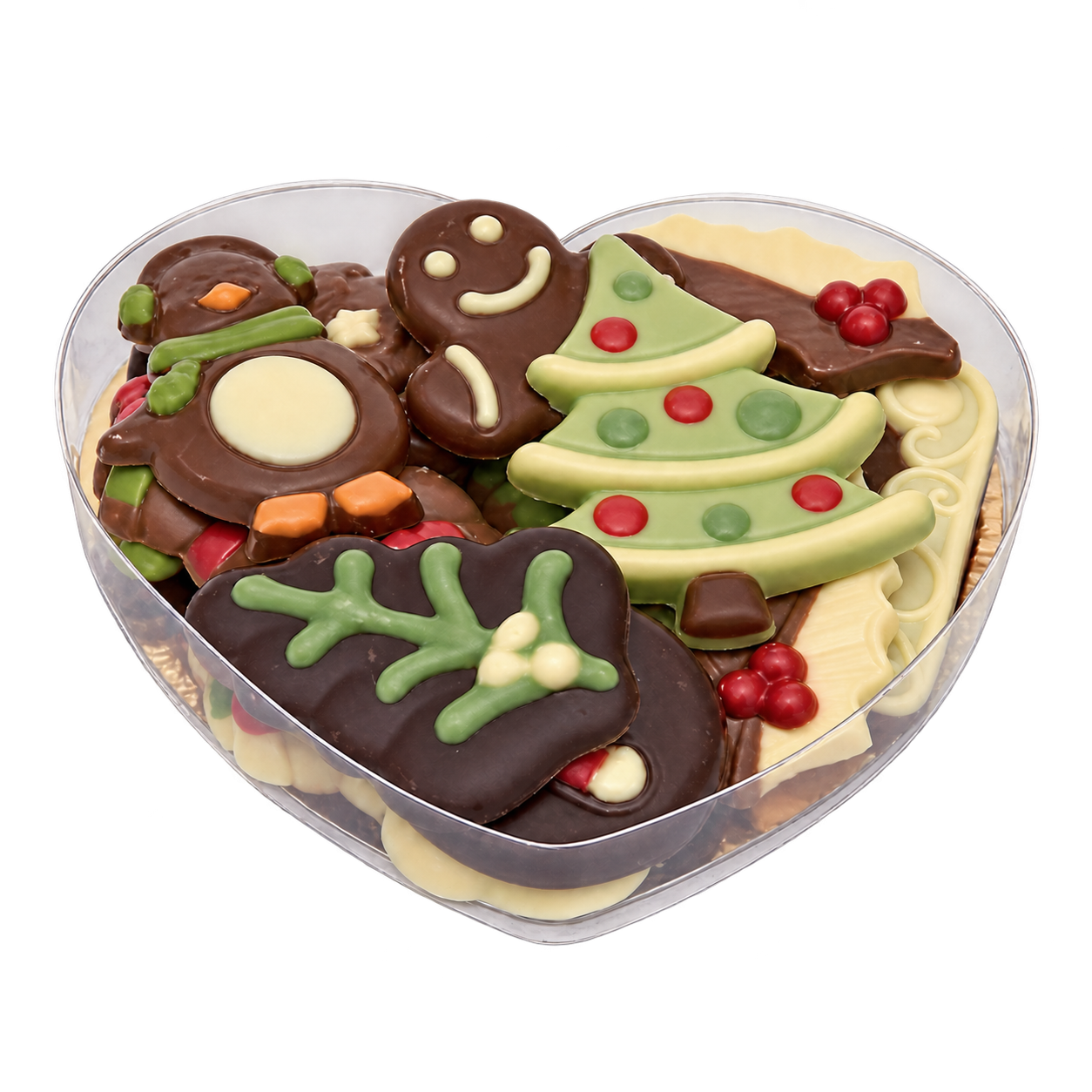 Kerstchocolade in hartje