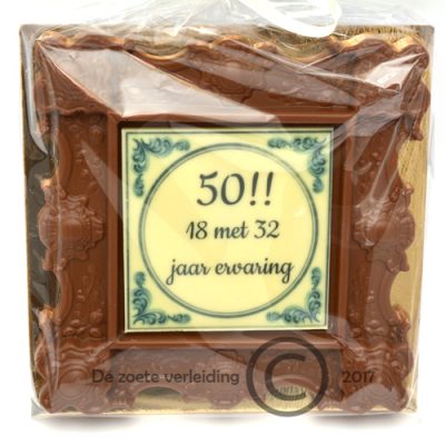 Chocolade tegel 50 jaar