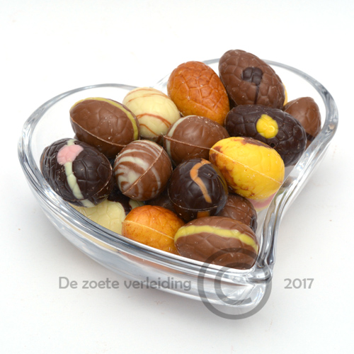 Luxe paaseitjes in glazen hartje