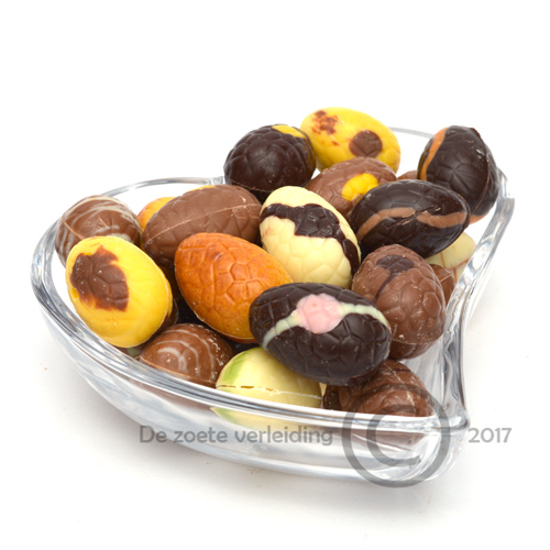 Luxe paaseitjes in glazen hartje