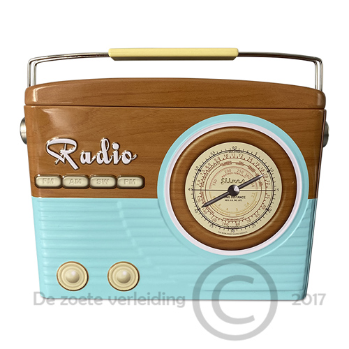 Koekblik radio retro-look