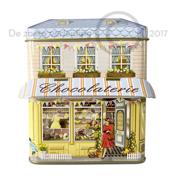 Koekblik chocolaterie met luifel