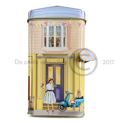 Koekblik chocolaterie met luifel