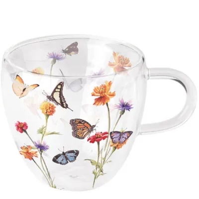 Ambiente theeglas Butterfly garden
