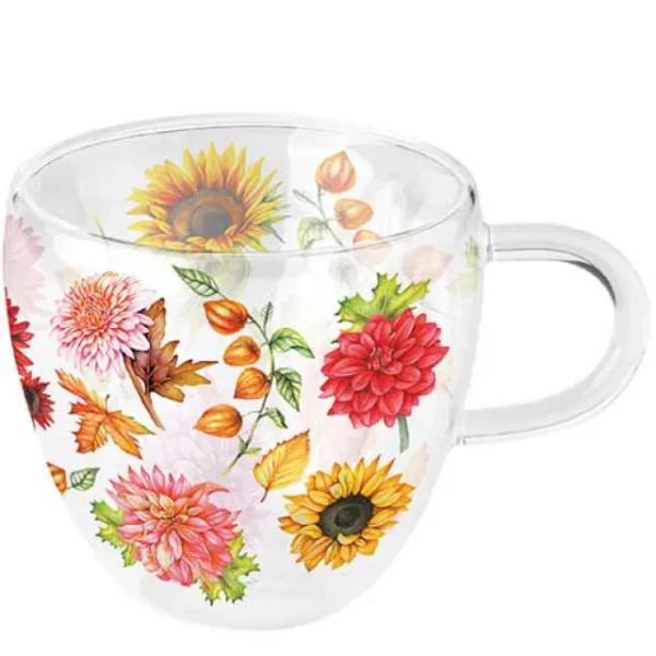 Ambiente theeglas Autumn blooming