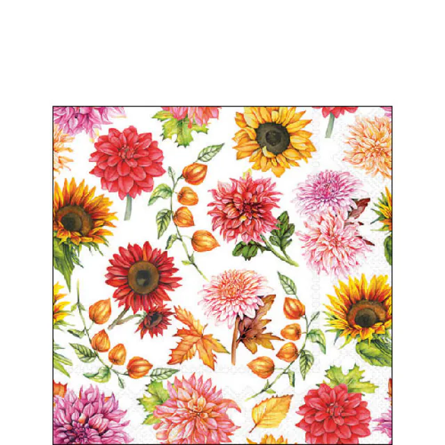 Ambiente servetten Autumn blooming - 25 x 25